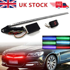 RGB 7Color 22in Remote LED Scanner Knight Rider Strobe Flash Light Waterproof UK