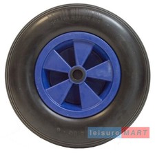 Dinghy Launch Trolley Wheel Pneumatic Boat Trailer 1 Inch Centre Hole Blue 400x8