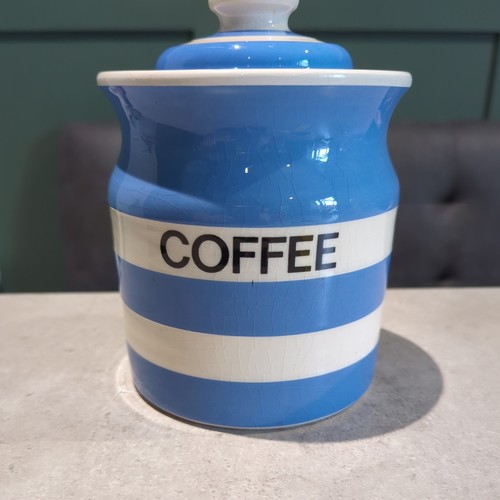 Green cornishware coffee - t.g.,