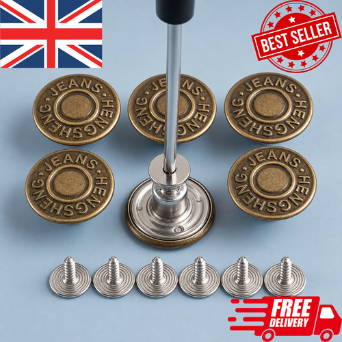 Metal jeans buttons - metal,