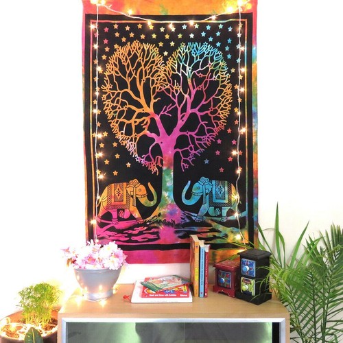 Indian elephant tapestry wall - tapestry,