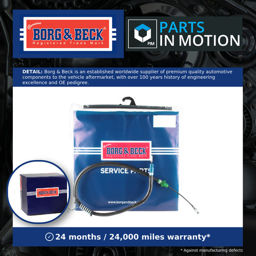 Handbrake cable rear - handbrake,