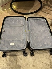 Delsey Paris Trunk Hardside Suitcase in Black with 360° Rotate & TSA Lock