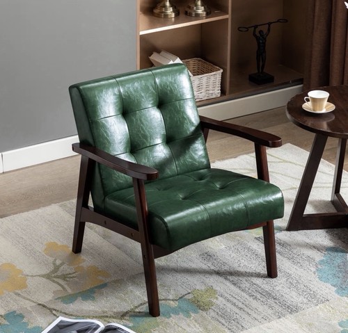 Leather armchair retro - leather, armchair,