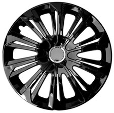 16" Wheel trims fit Vivaro Astra Zafira 4 x16 inches black - badges