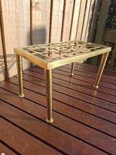 vintage antique brass trivet