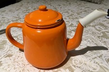 Vintage 70's orange enamel