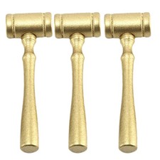 3 Pcs Wooden Mini Gavel Judge