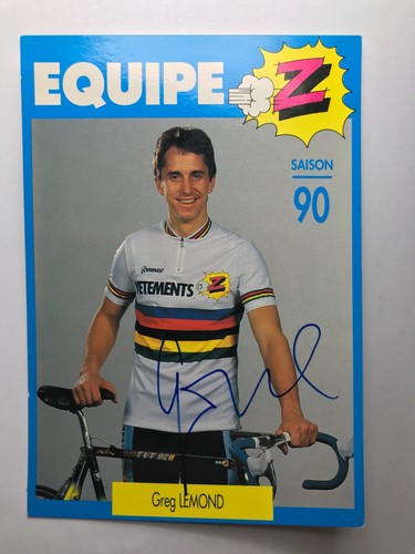 Autograph greg lemond team - greg,