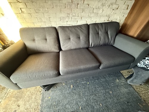 Dfs grey seater sofa - dfs,