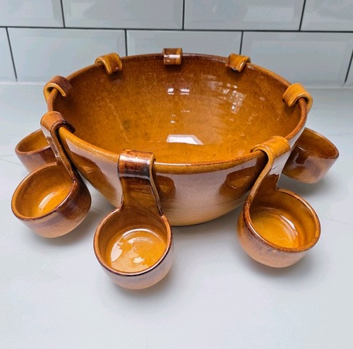 Vintage stoneware punch - punch, bowl