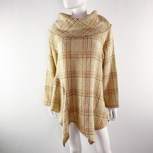 Kekoo tan plaid tweed long - kekoo,