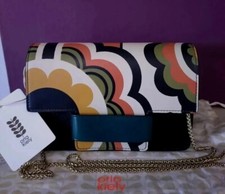 Orla Kiely Leather Crossbody Bag Shoulder Bag Rare New .🎄🎄