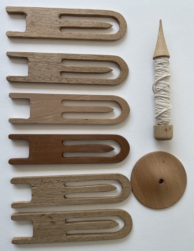 Netting needles drop spindle - &,