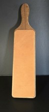 Duke City 2 Sided Paddle Strop Natural Veg Tan Cowhide ( Fine & Suede)