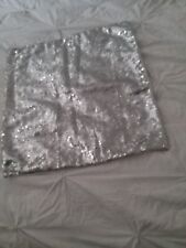 Silver Sequin Cushion Cover brand new without tags 