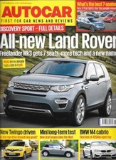Autocar 3rd September 2014, EcoSport, X-Trail, Twingo, Boxster GTS, Camaro 1LE
