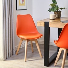 Dining chair tulip - wooden, legs