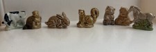 Wade Whimsies, seven Farmyard And Pets Animal Collection, cow, cats, horse