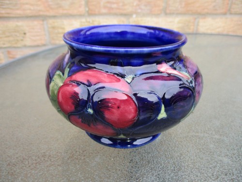 Moorcroft pansy blue - moorcroft,