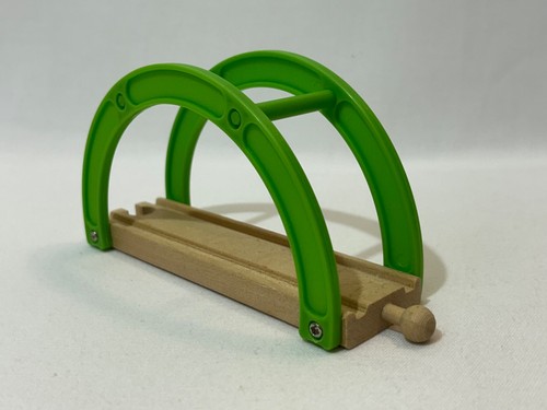 Wooden green bridge viaduct - green,