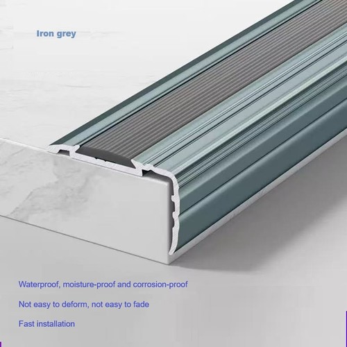 Aluminium stair nosing edge - aluminium,