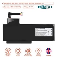 11.4V MS-1771 BTY-L76 Laptop