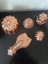 Antique Copper Jelly Moulds