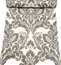 White Charcoal Damask