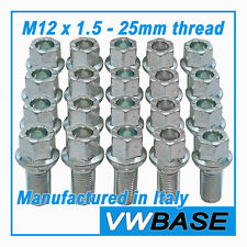 for VW Corrado Wheel Nuts Bolts 17mm M12 x 1.5 25mm Thread Radius OE Stud x 20