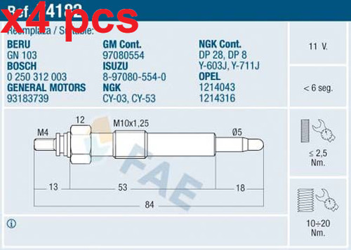 Pcs fits opel - fits,