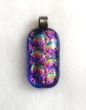 Dichroic art glass sterling