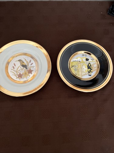 Chokin plates 24kt gold - plates,