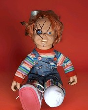 Talking Chucky Doll 2 Ft Tall Moves HeadMissing Shoe & Battery Compartment Cover
