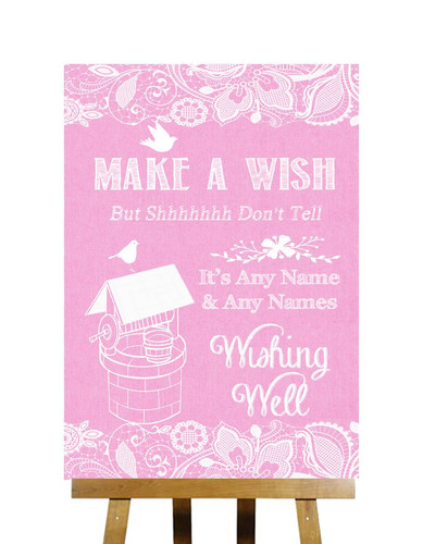Pink burlap lace effect - burlap,