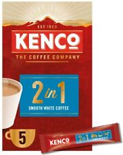 Kenco 2in1 Smooth White Instant Coffee Sachets (Pack of 7, Total 35 Sachets)