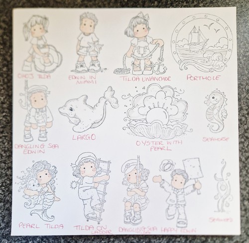 Hand stamped images - hand,