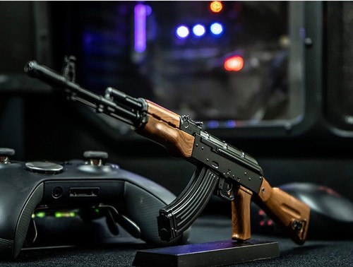 Desktop gun model ak47 3 - gun,