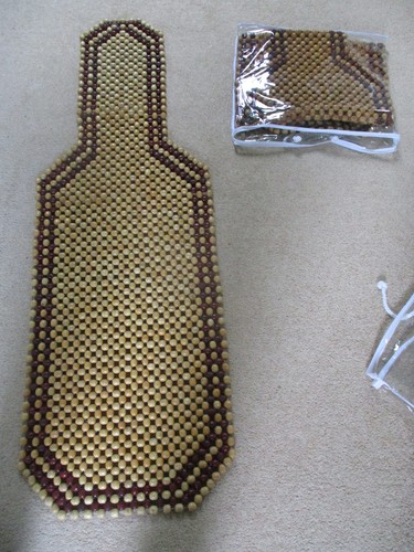 Pair vintage wooden - pair, beaded