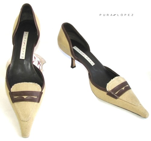 Pura lopez brown leather - lopez, &