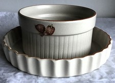 Set of Simpsons Ovenstone Cookware Flan / Quiche and Pie Baking Dishes. England.