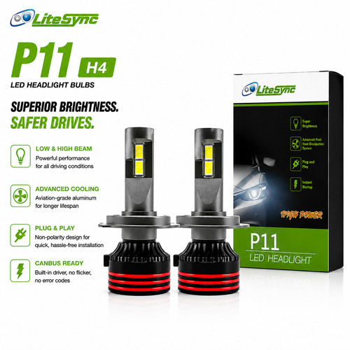 Litesync led headlight - litesync, h4
