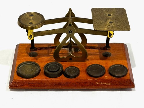 Antique edwardian postal - postal, scale