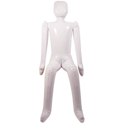 Inflatable white lifesize doll - white,