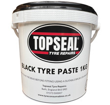 Topseal Black Tyre Fitting Paste Premium Lub Tyre Soap Tyre Bead Paste 1kg Tub