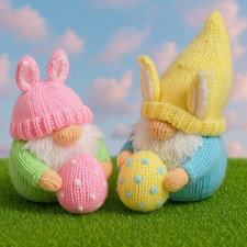 Knitting Pattern Easter Bunny Gonk Gnome Chocolate Orange Cover Toy Decoration