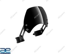 Black Instrument Cowl Fly Screen Fits For Royal Enfield 650 Bear GT Interceptor