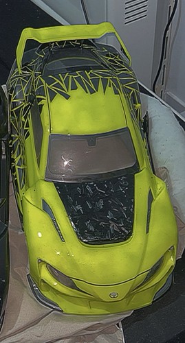 Yellow a90 toyota supra - supra, 1:10