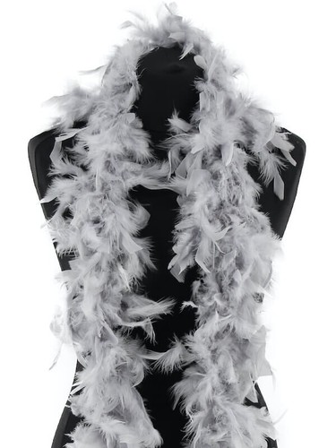 Beautiful silver grey feather - silver,