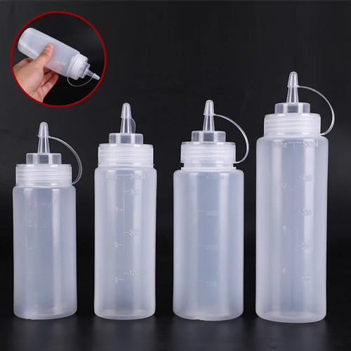 24oz plastic clear squeeze - plastic,